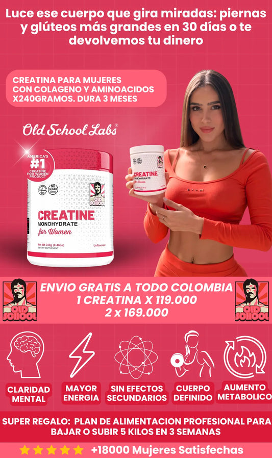CREATINA  MUJERES CON COLAGENO Y AMINOACIDOS ORGANIC V2